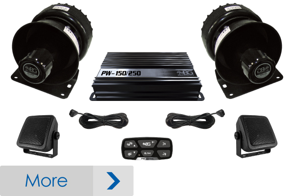 Intercom for armored vehicles, PA and sirens at 250watts